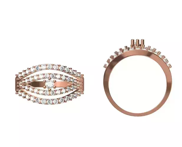 Wedding Engagement Women Ring STL JCD Details