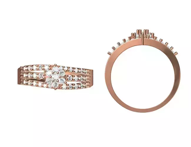 Wedding Engagement Women Ring STL JCD Details