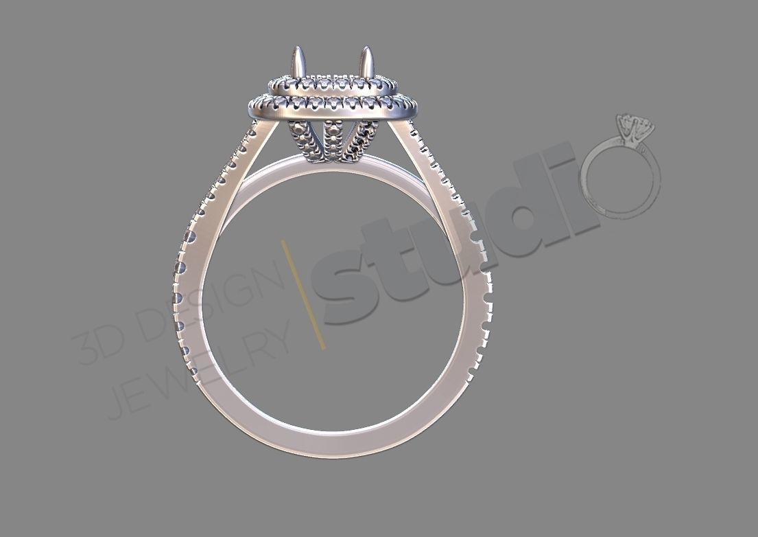 diamond mansion ring 3d model 3D print model_3