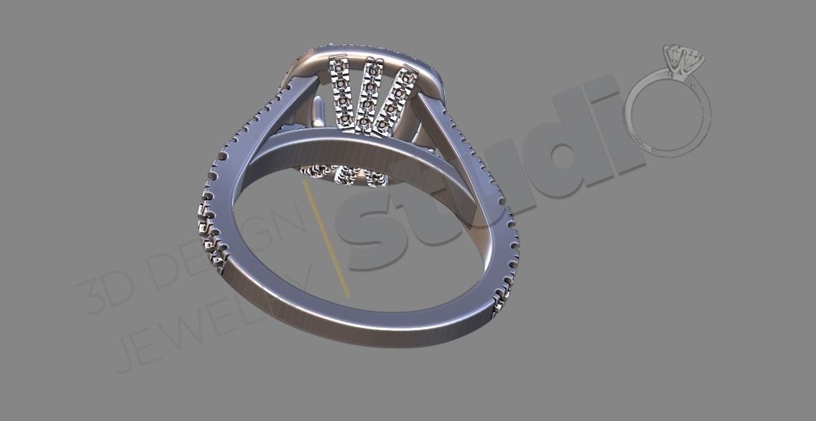 diamond mansion ring 3d model 3D print model_6