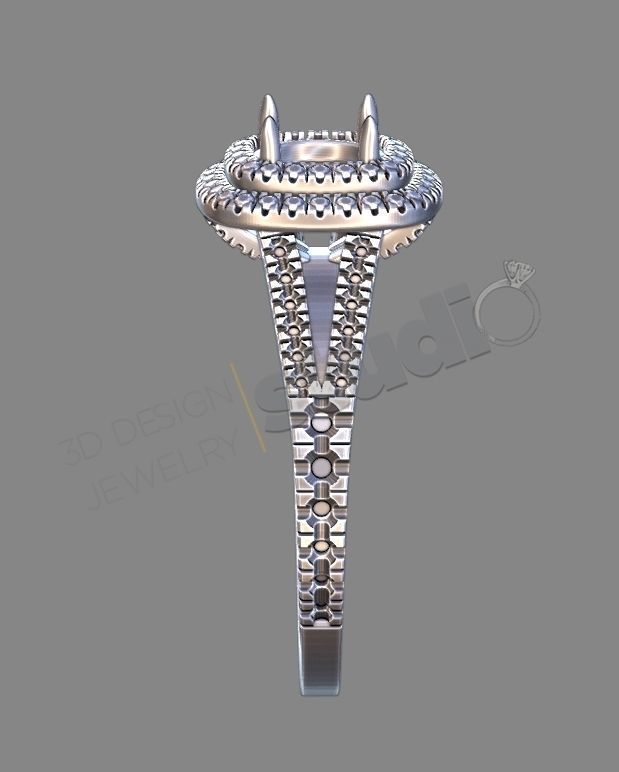 diamond mansion ring 3d model 3D print model_4