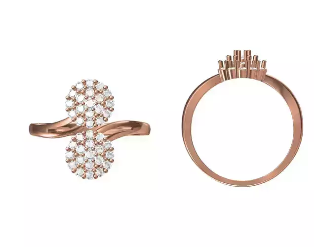 Wedding Engagement Women Ring STL JCD Details