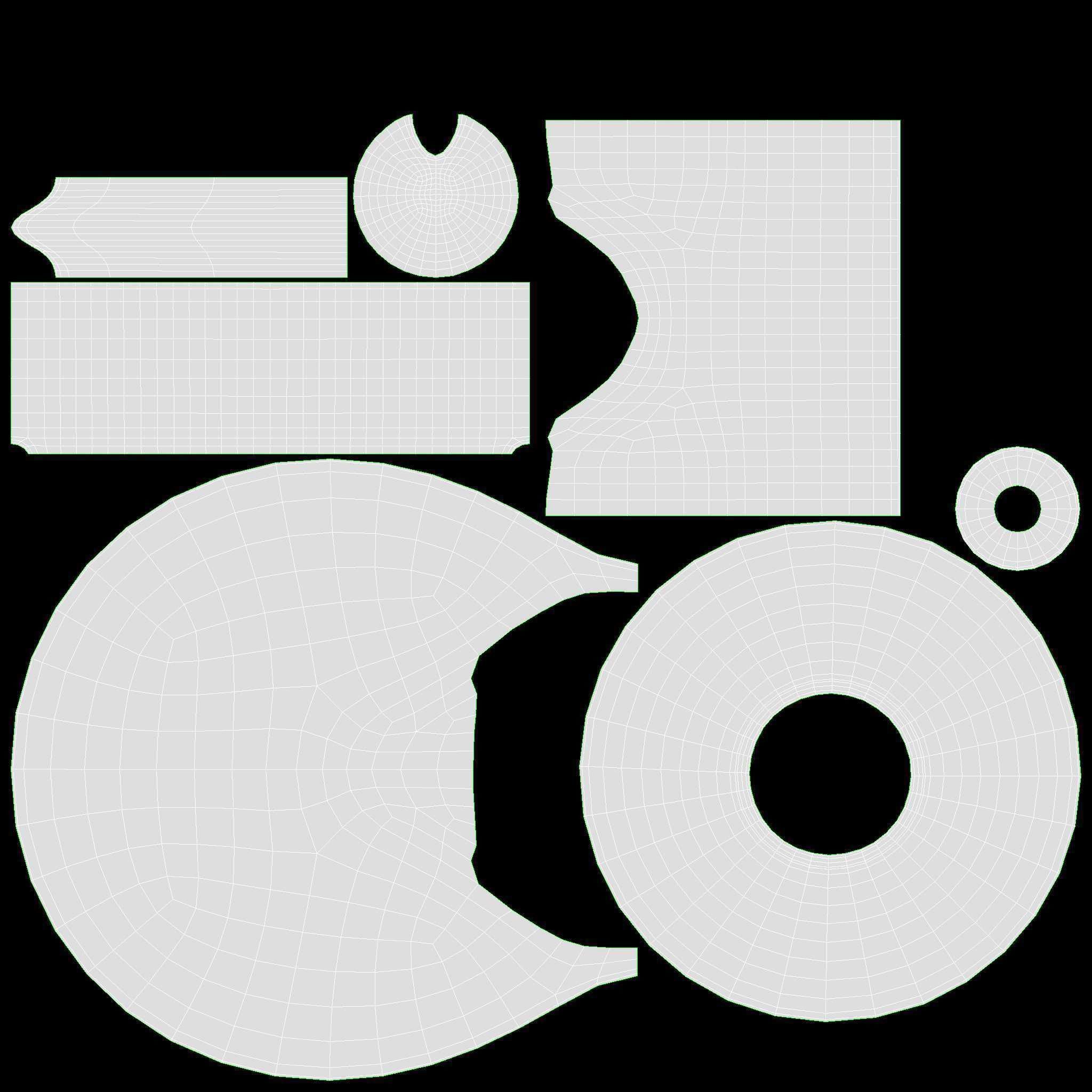 Smoking Pipe Half-bent Briar Wood 02 3D model_12