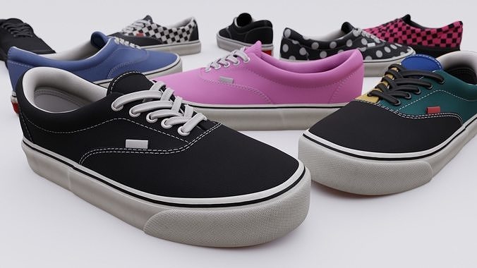 Vans Skater boot Low-poly 3D model