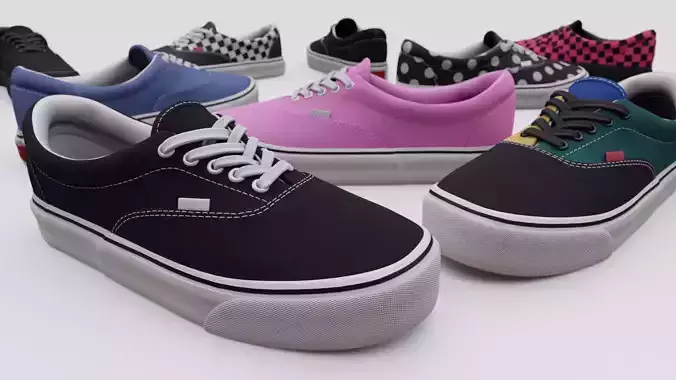 Vans Skater boot Low-poly 3D model