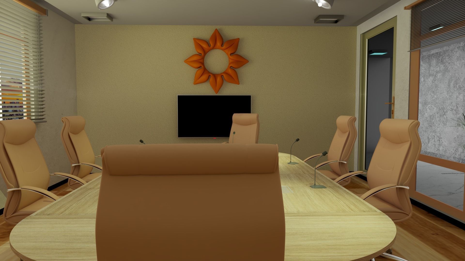 interior -office design 3D model_3