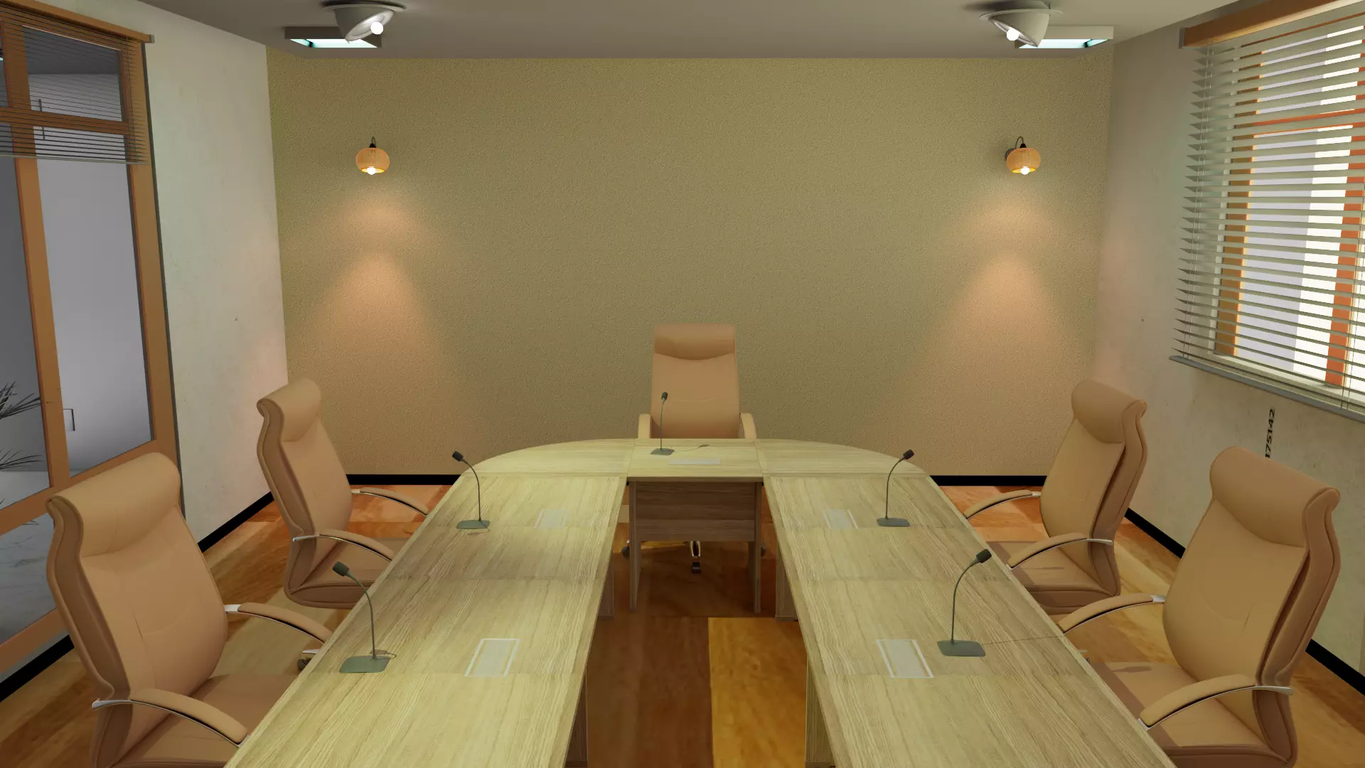 interior -office design 3D model_0