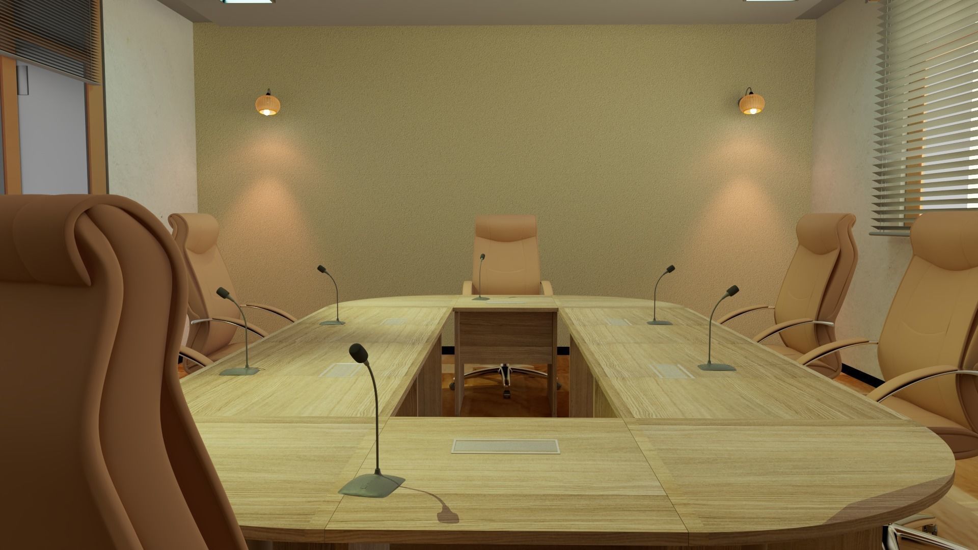 interior -office design 3D model_2