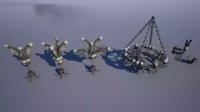 Bone Lamps and Chandeliers