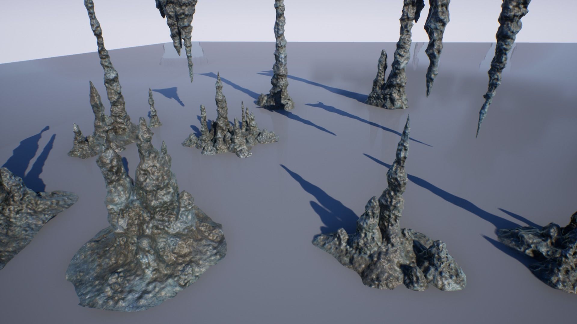 Cave Formations Low-poly 3D model_1