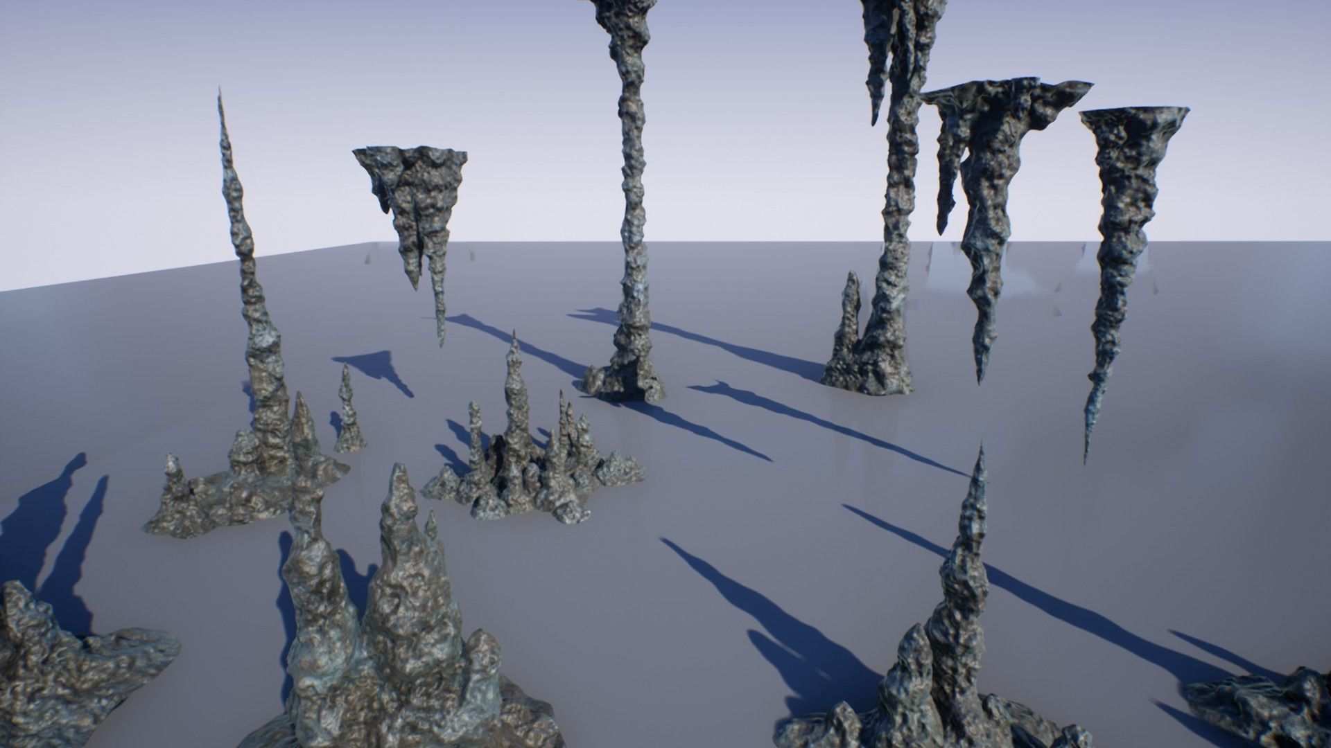 Cave Formations Low-poly 3D model_7