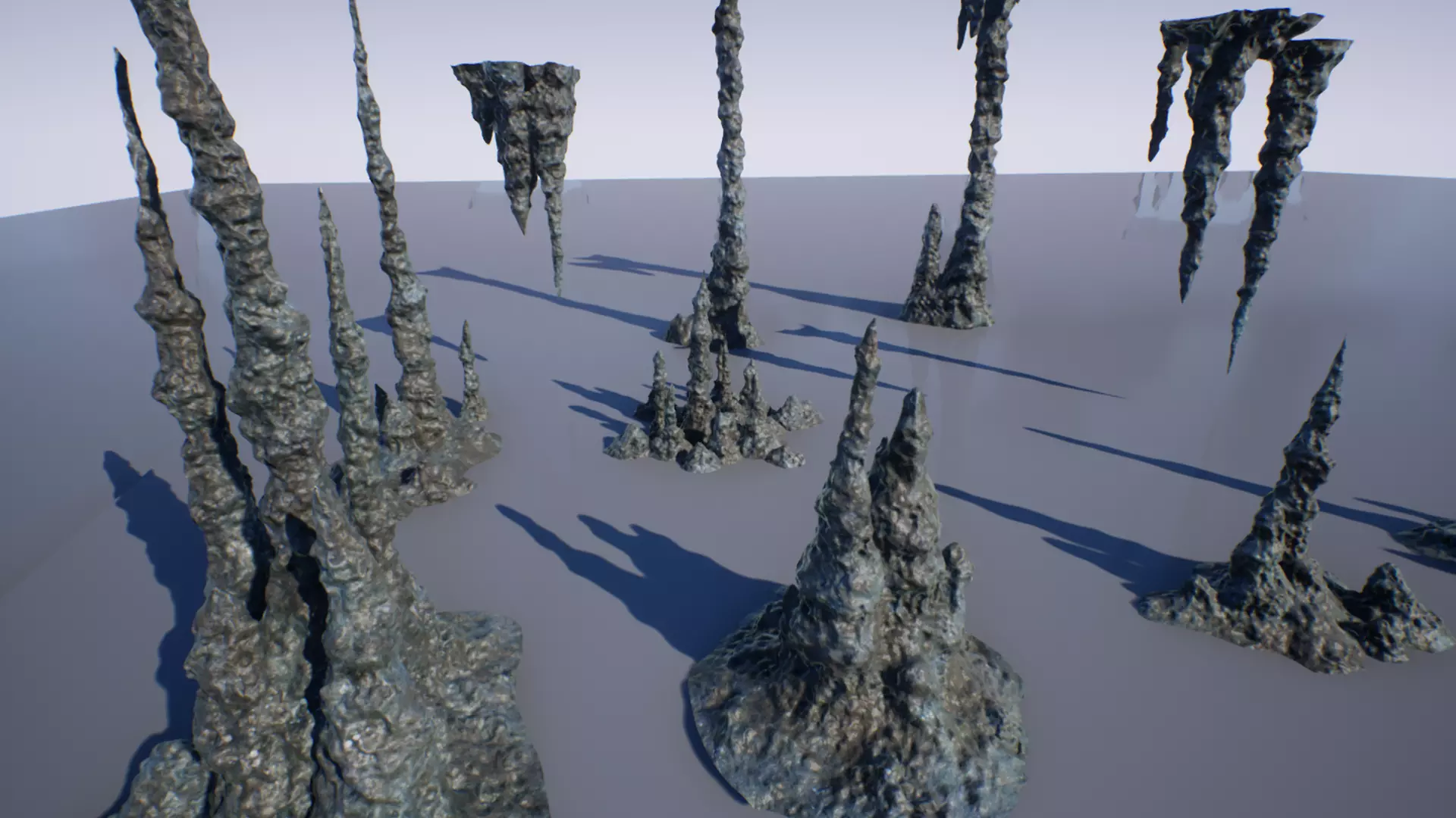 Cave Formations Low-poly 3D model_0