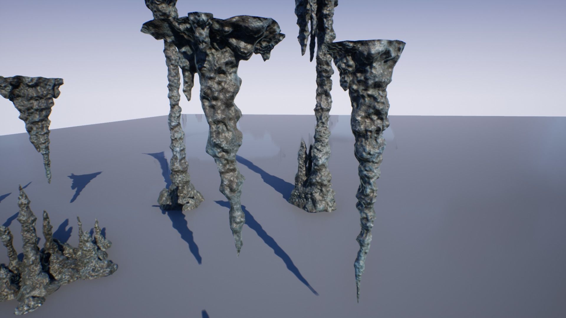 Cave Formations Low-poly 3D model_4