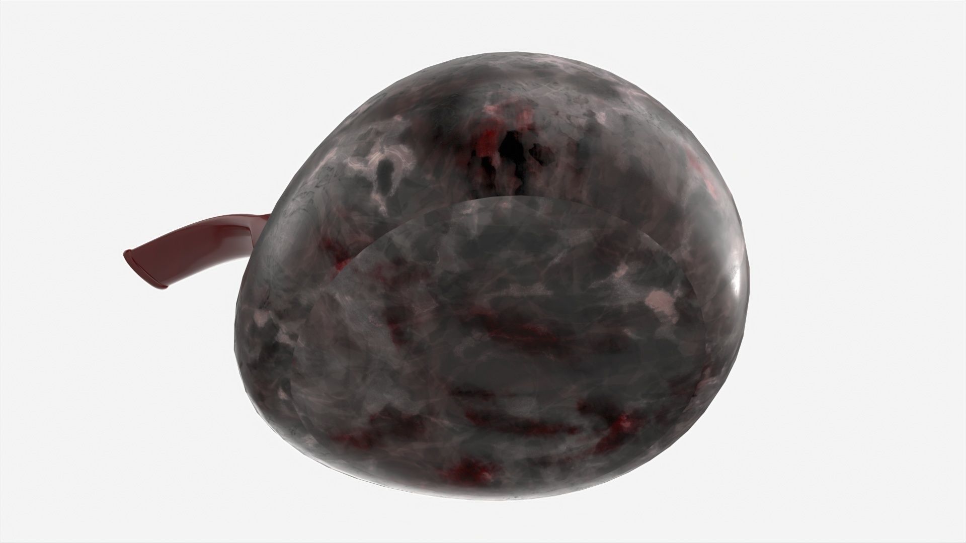 Smoking Pipe Holder Single with Pipe 3D model_5