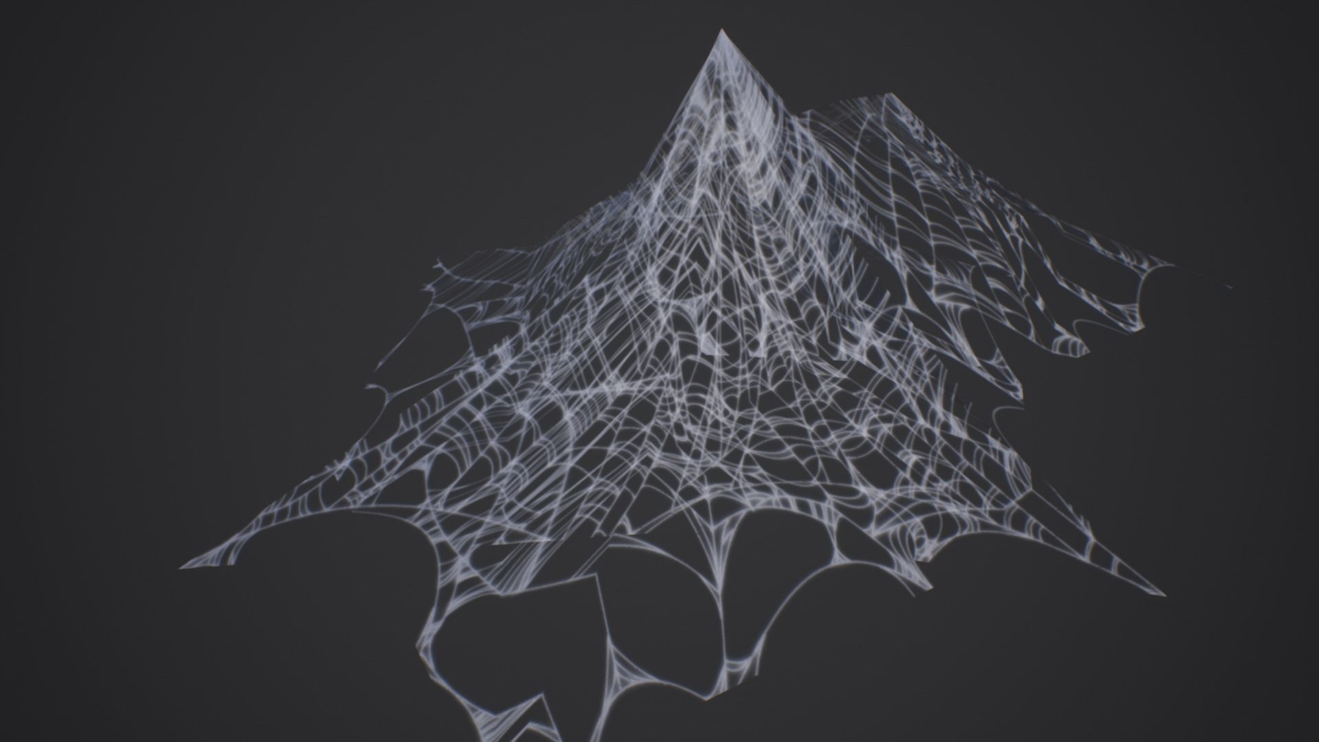 Spider Web Low-poly 3D model_5