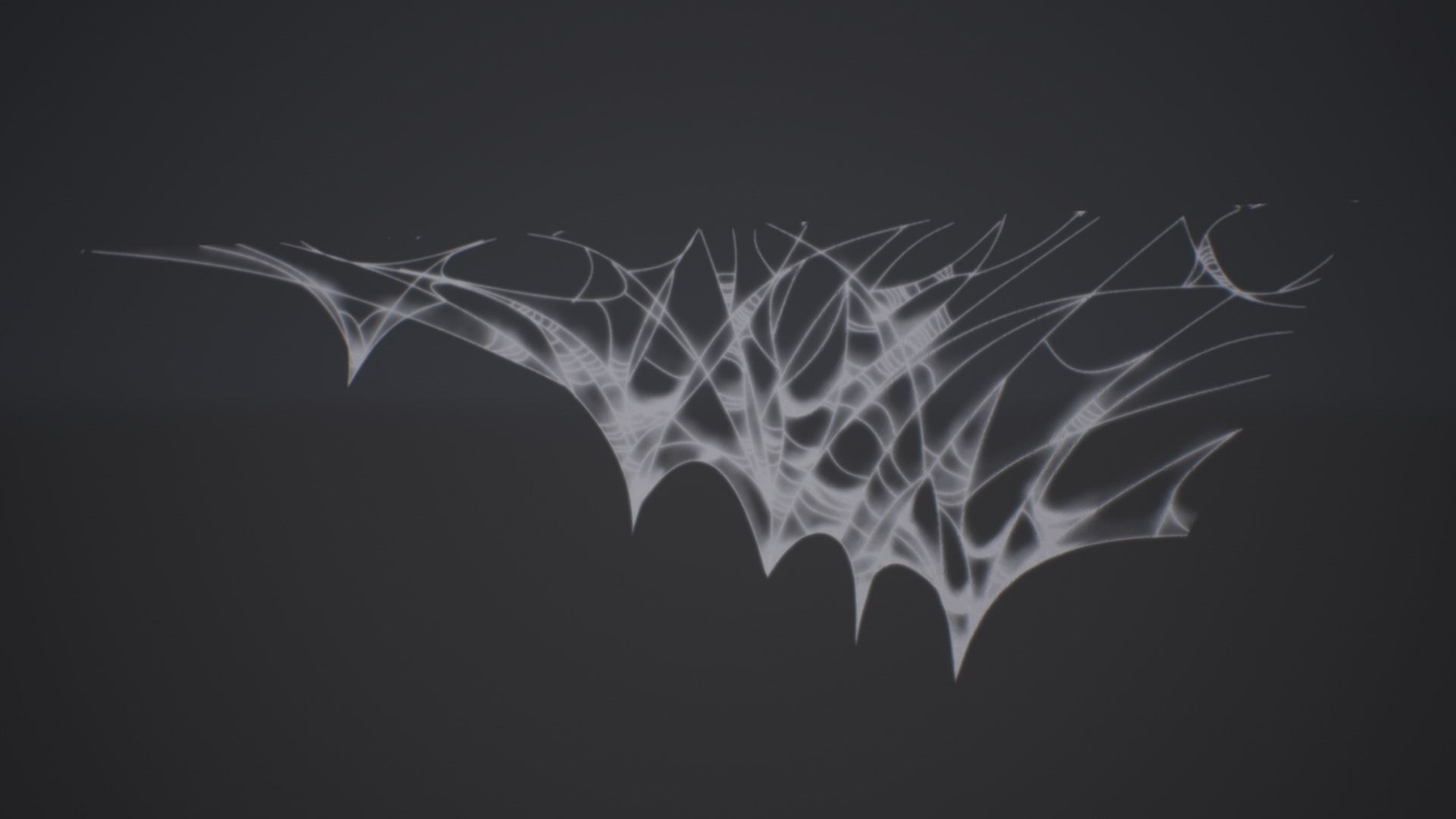 Spider Web Low-poly 3D model_6