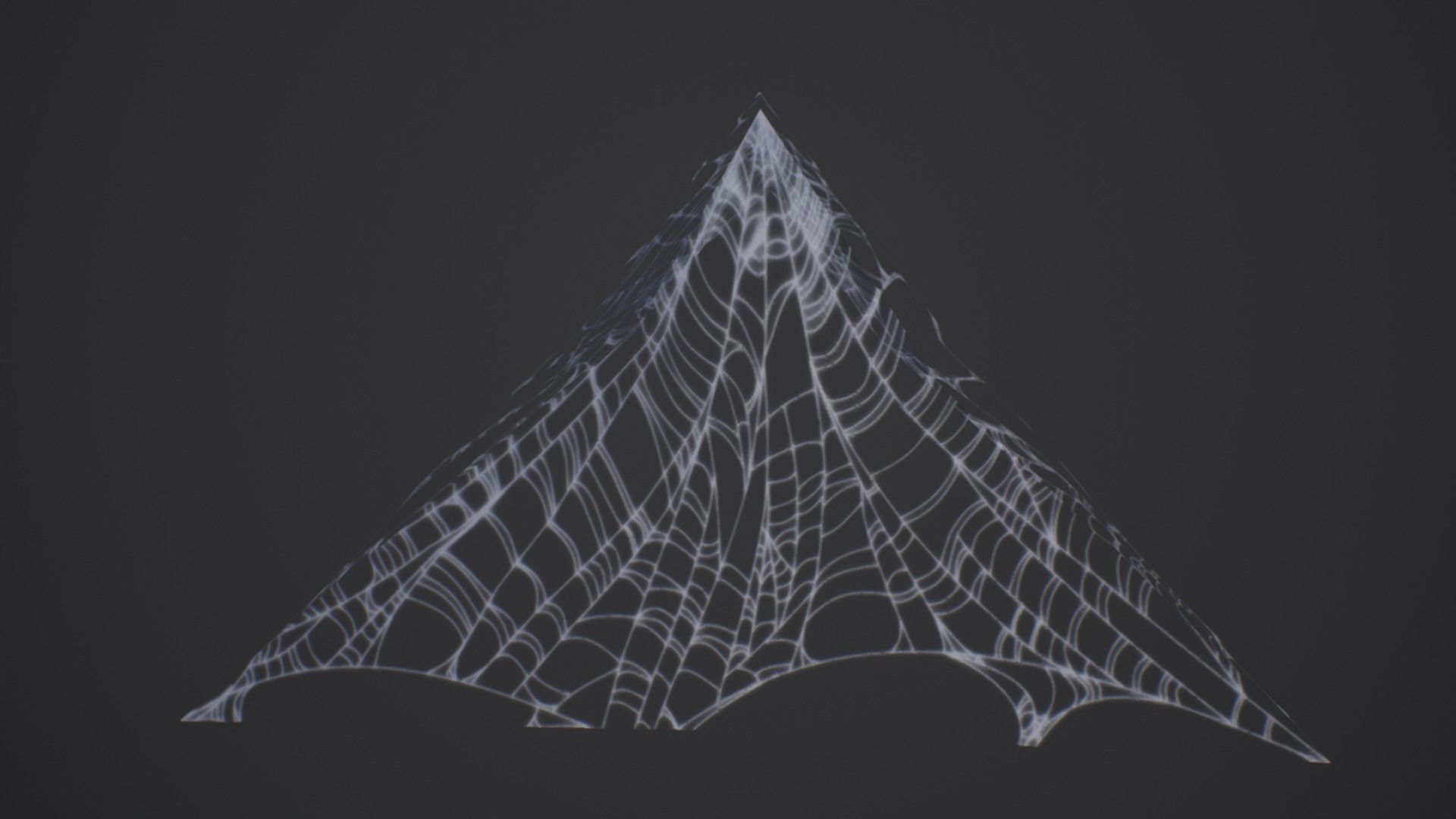 Spider Web Low-poly 3D model_3