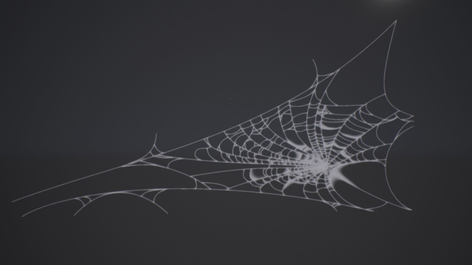 Spider Web Low-poly 3D model_1
