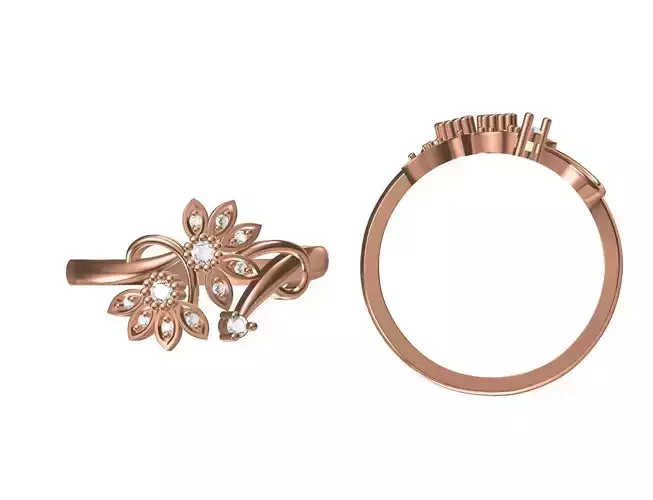 Wedding Engagement Women Ring STL JCD Details