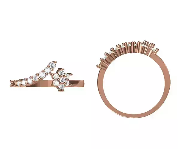 Wedding Engagement Women Ring STL JCD Details