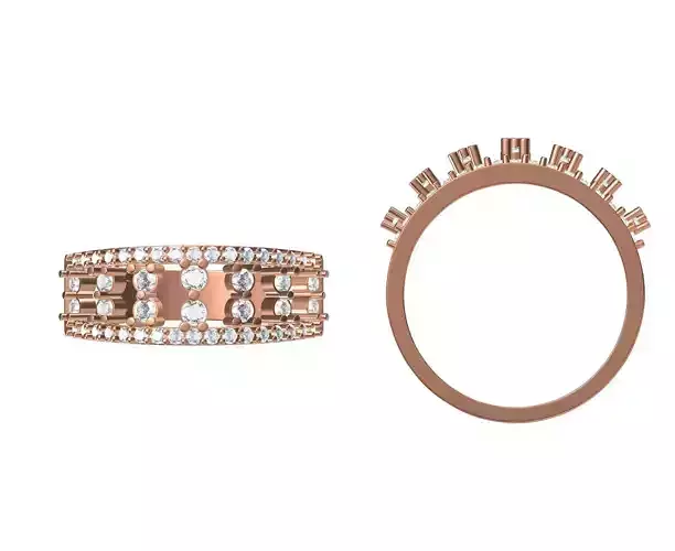 Wedding Engagement Women Ring STL JCD Details