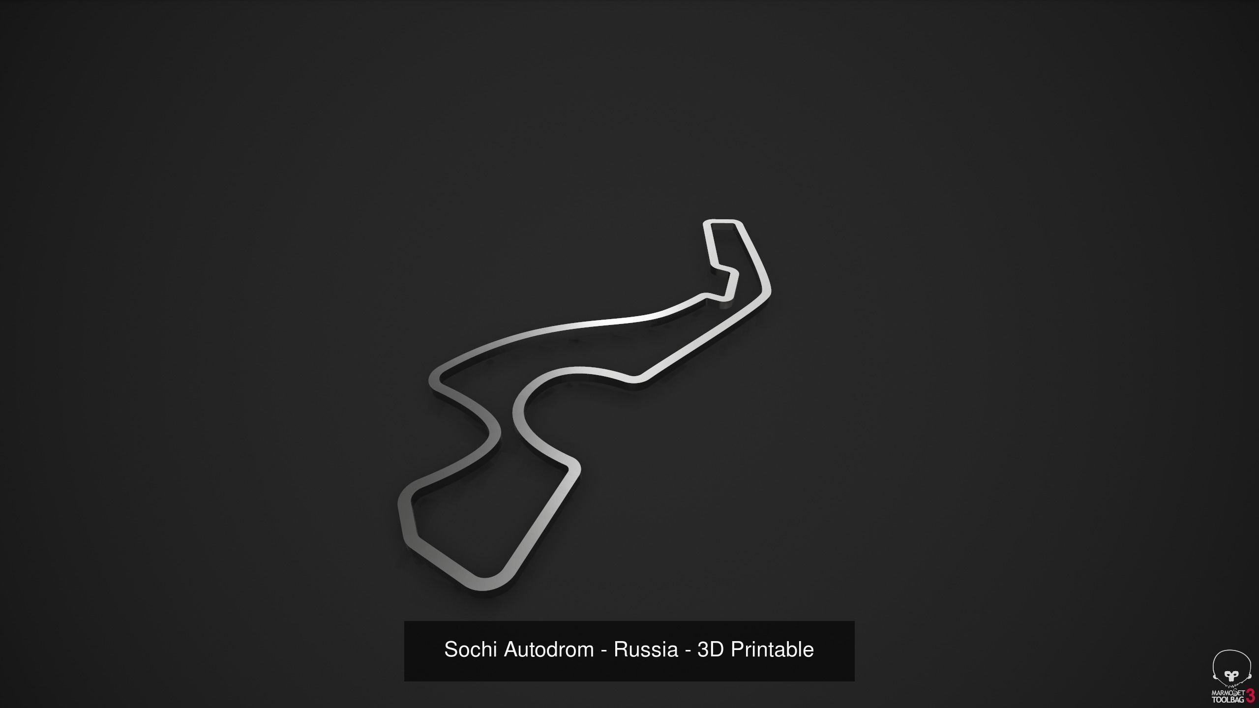 FIA Formula 1 World Championship 2021 - 3D Printable Tracks 3D Model Collection_64