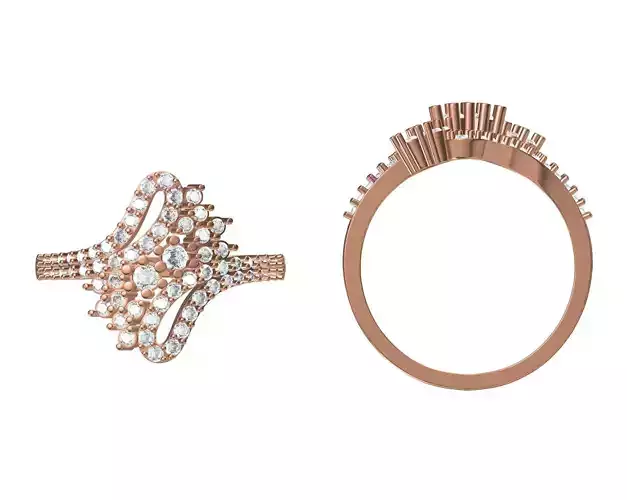 Wedding Engagement Women Ring STL JCD Details