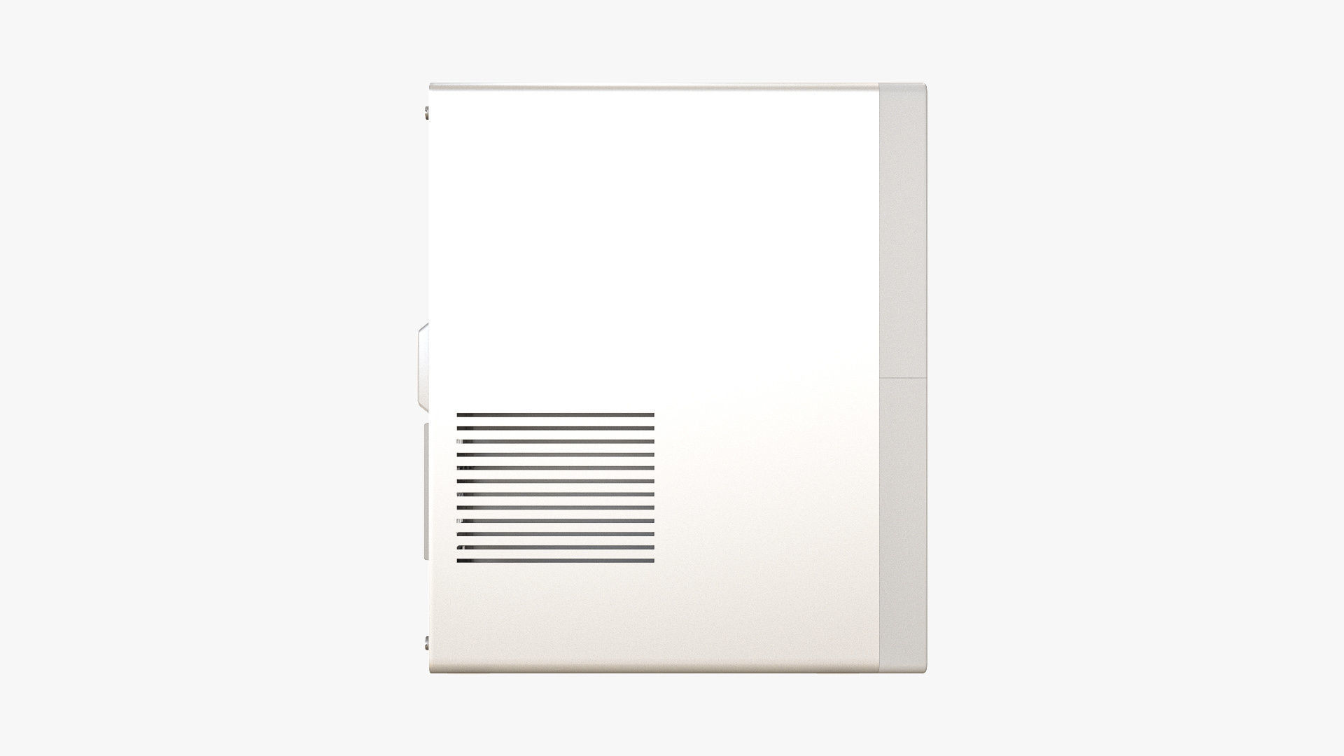Desktop PC White 3D model_4