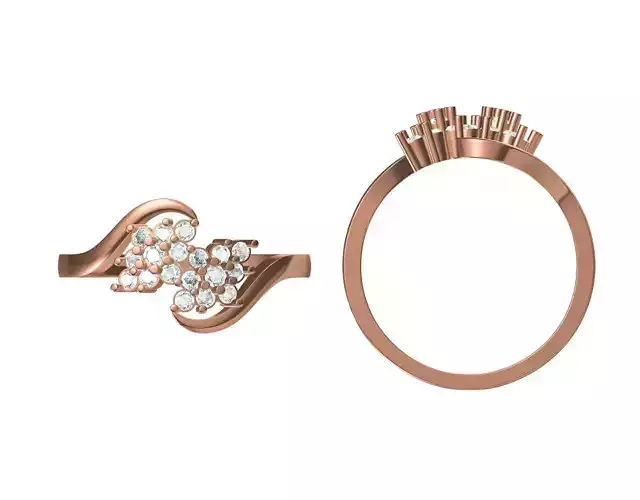 Wedding Engagement Women Ring STL JCD Details