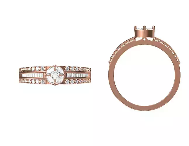 Wedding Engagement Women Ring STL JCD Details