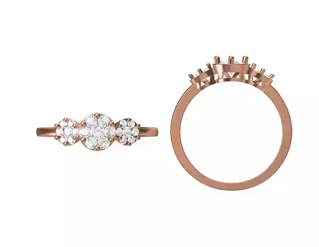 Wedding Engagement Women Ring STL JCD Details