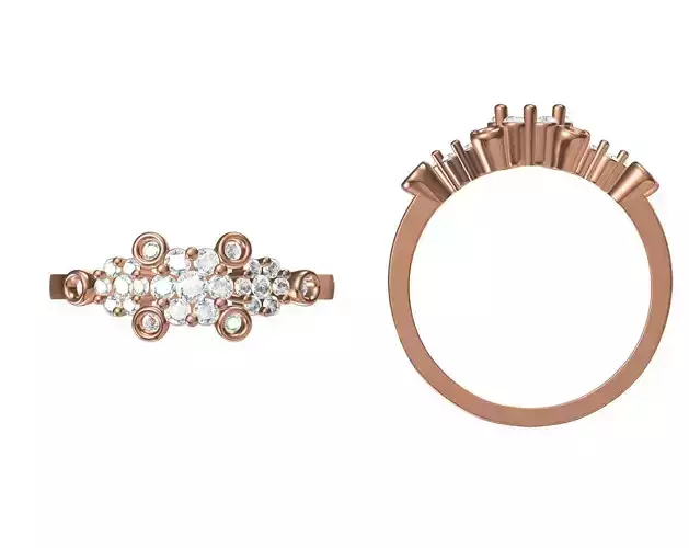 Wedding Engagement Women Ring STL JCD Details