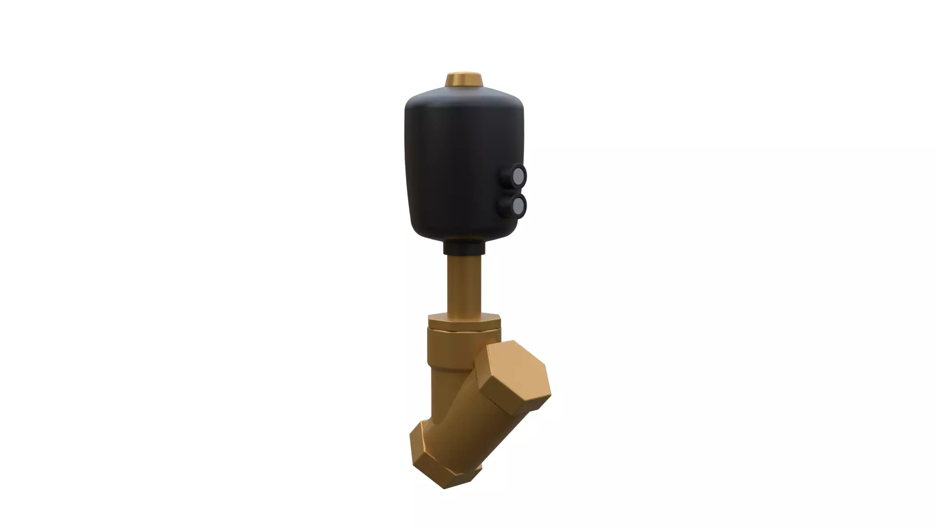 pneumatic valve construction 3D model_0