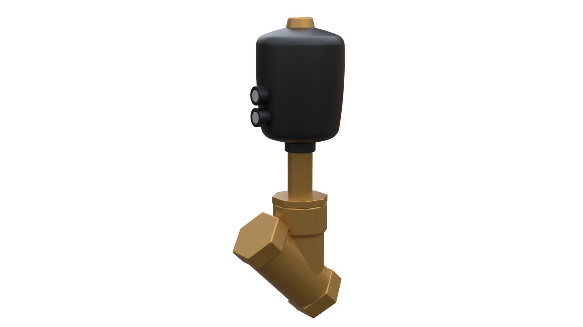 pneumatic valve construction 3D model_3