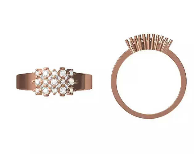 Wedding Engagement Women Ring STL JCD Details