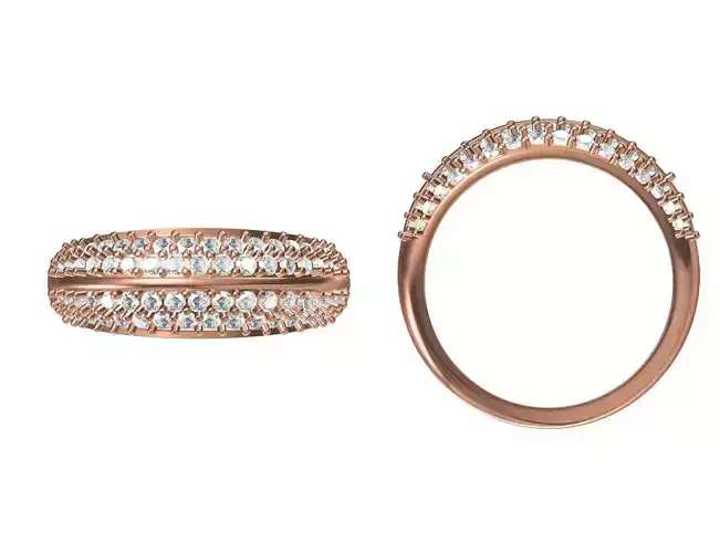 Wedding Engagement Women Ring STL JCD Details