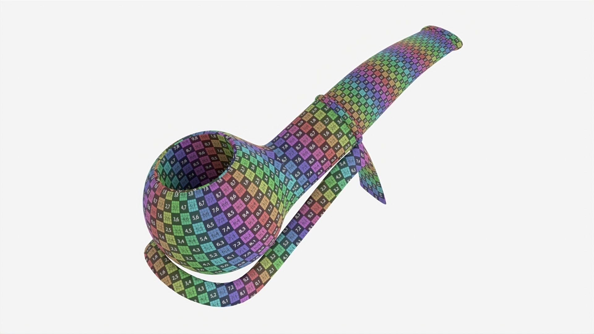 Smoking Pipe Small Briar Wood 01 3D model_8