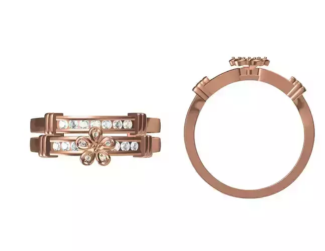 Wedding Engagement Women Ring STL JCD Details