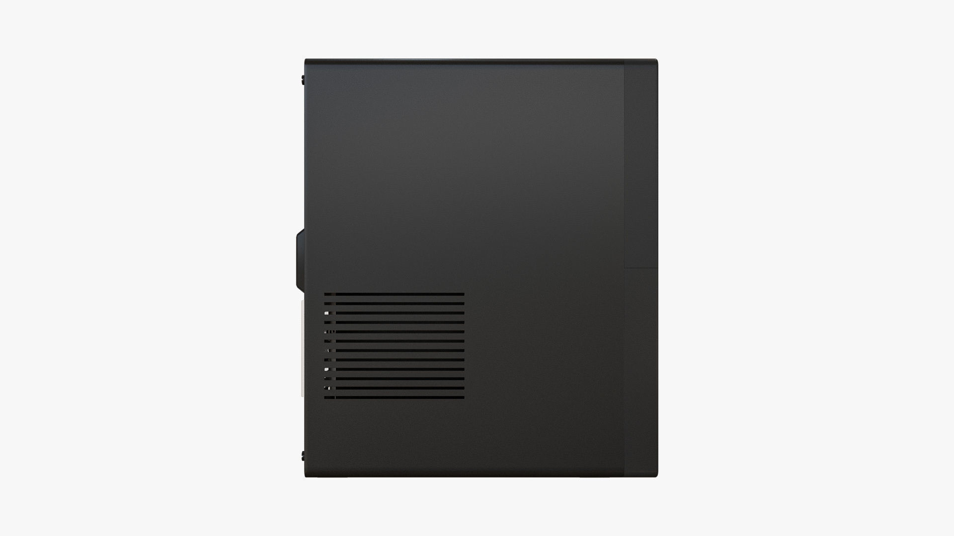 Desktop PC with Optical Drive Black 3D model_4