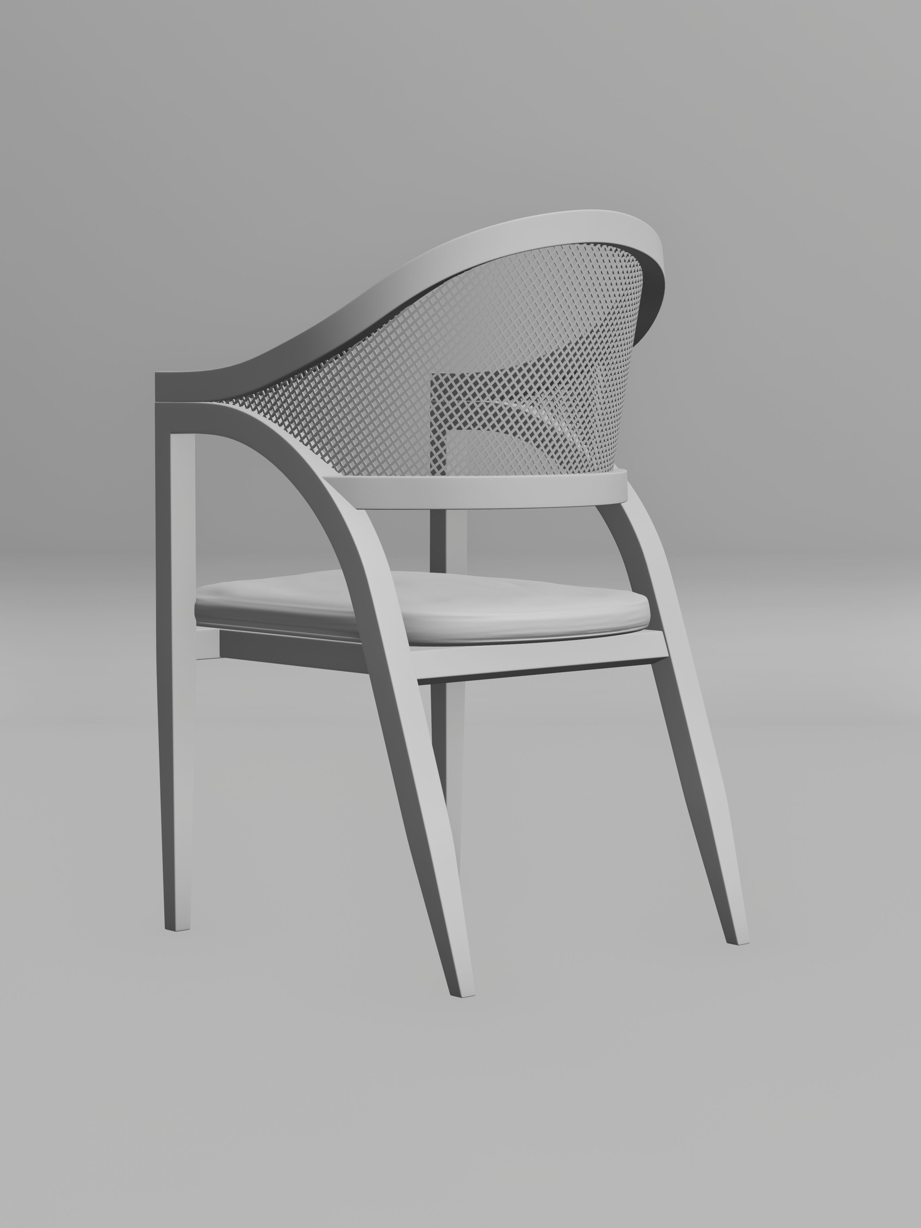 Wooden Chair - 5 of 7 3D model_6