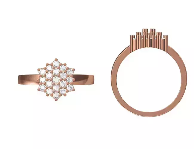 Wedding Engagement Women Ring STL JCD Details