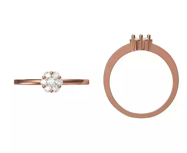 Wedding Engagement Women Ring STL JCD Details