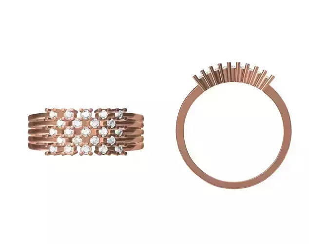 Wedding Engagement Women Ring STL JCD Details