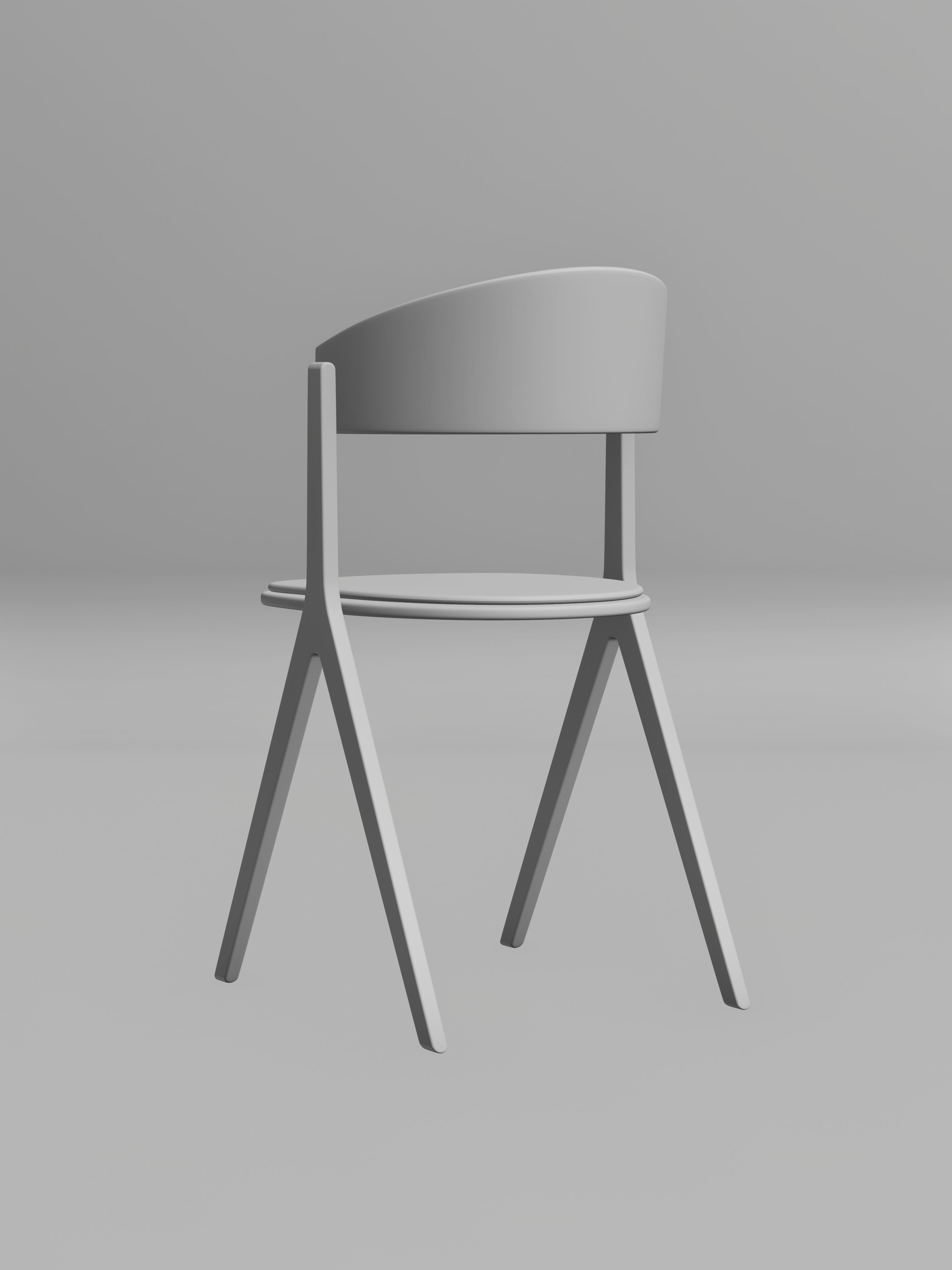 Wooden Chair - 7 of 7 3D model_6