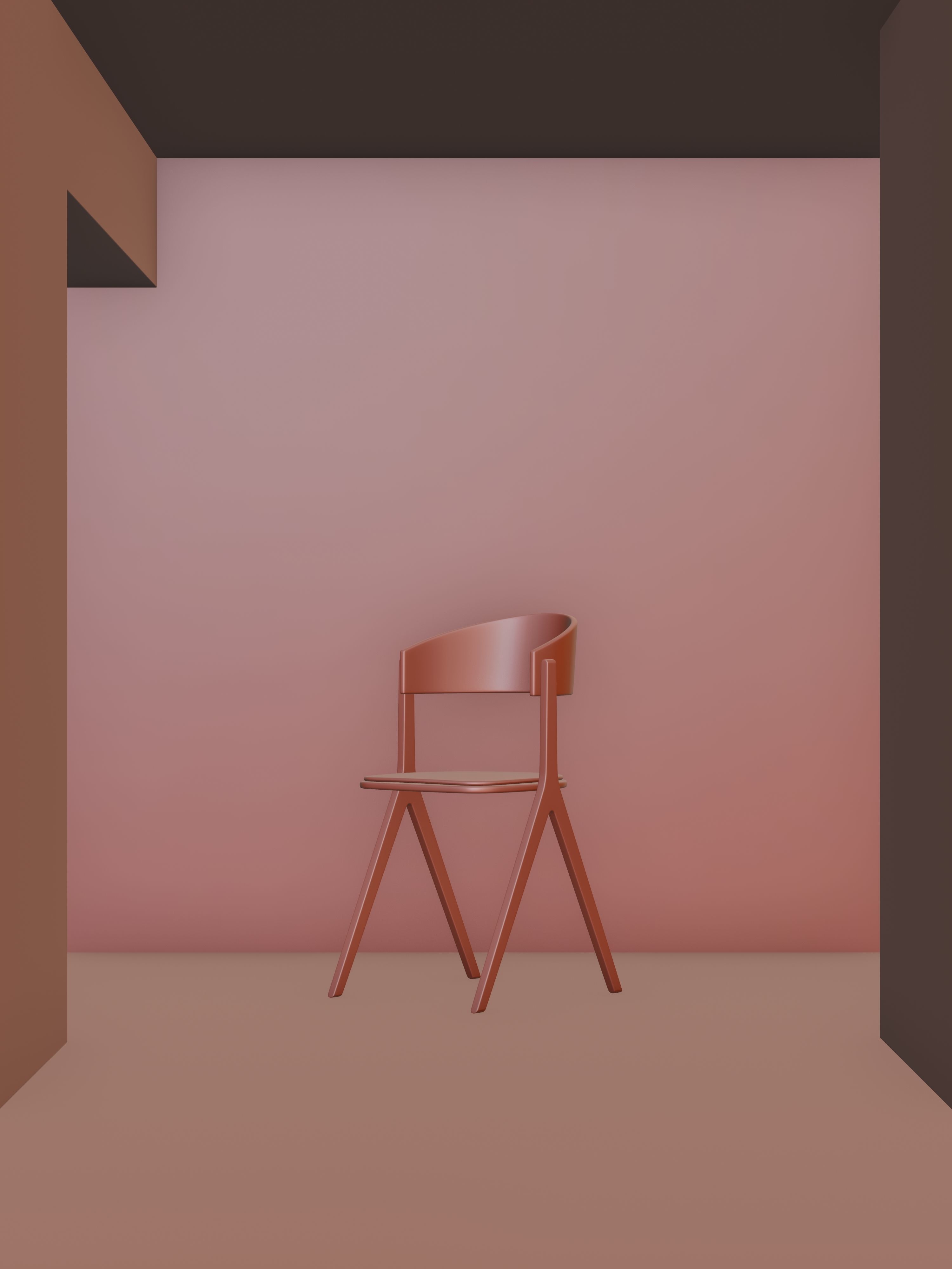 Wooden Chair - 7 of 7 3D model_2