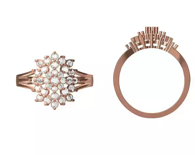 Wedding Engagement Women Ring STL JCD Details