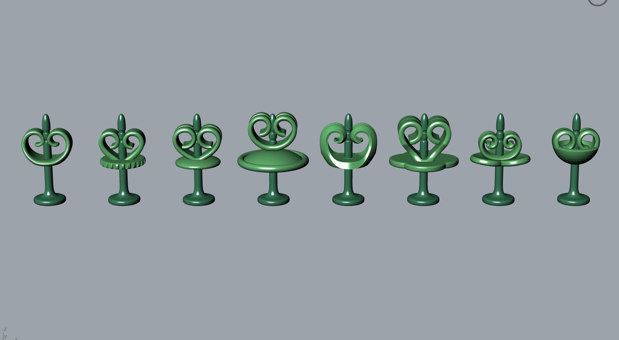 Earring Stud Push Lock Backs 3D print model_10