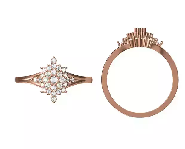 Wedding Engagement Women Ring STL JCD Details