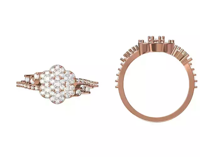 Wedding Engagement Women Ring STL JCD Details