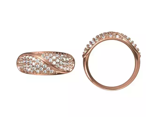 Wedding Engagement Women Ring STL JCD Details